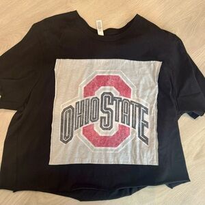 Black tshirt with Ohio State tshirt square sewn on!!
